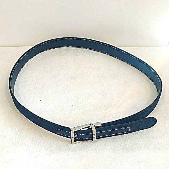 Coach reversible canvas and leather belt - Picture 2 of 11